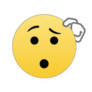 ❓ f26afd35 이모지, 생각, 혼란스러움, 질문 telegram sticker