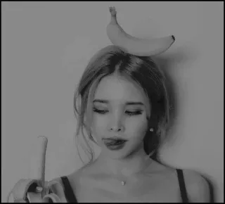 ✨ adba215a vrouw, banaan, middelvinger, beledigend gebaar, meisje whatsapp sticker