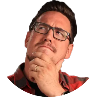 🤔 c4e1126d ผู้ชาย, กำลังคิด, ครุ่นคิด, สงสัย, ตั้งคำถาม, ใคร่ครวญ telegram sticker