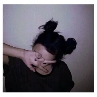 👧 30f92985 woman, hair, dark, casual telegram sticker