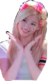 🤗 330b049c 여자, 인물, 꽃관, 아이돌, 귀여운, 사람, 소녀 telegram sticker