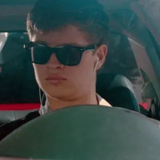 🚘 49b0c783 man, sunglasses, driving, portrait telegram sticker