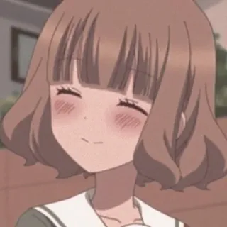 ☺️ 453a0d8c Garota anime, Desenho animado, Rubor, Bonito, Mangá, Feminino telegram sticker