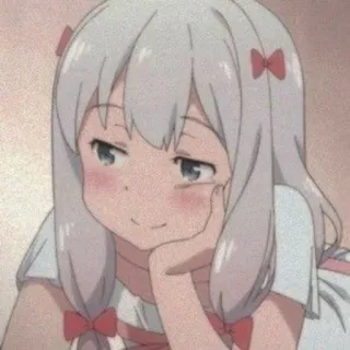 😊 12e64417 アニメ, 女の子, 可愛い, 漫画, 笑顔 telegram sticker