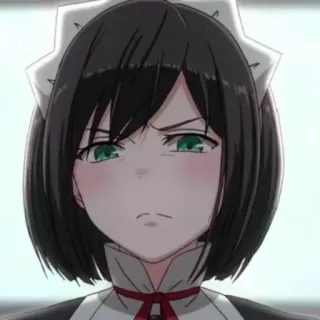 😑 d1b66b64 アニメ, メイド, 女性, 怒り, しかめっ面, 漫画, キャラクター telegram sticker