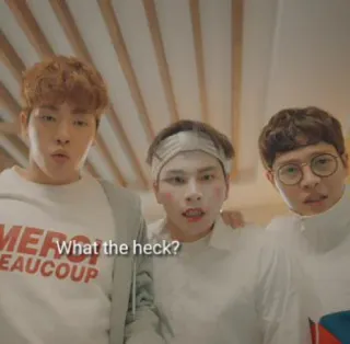 ✨ 0d9391b2 What the heck? homens, expressão, casual, amizade telegram sticker