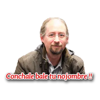 🙊 15c46cf0 Conchale bale tu nojombre !! 冒犯, 西班牙语, 侮辱, 男人, 人 telegram sticker