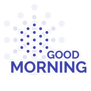 🙏 8e05c151 GOOD MORNING guten Morgen, Gruß, positiv, Morgen, blau telegram sticker