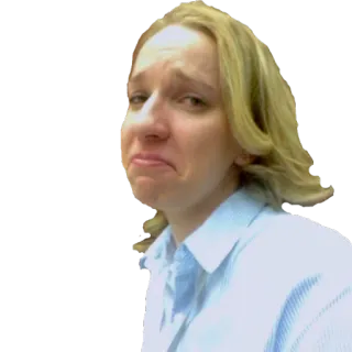 ☹ caa71a63 traurig, weinend, enttäuscht, person, gesicht, ausdruck telegram sticker