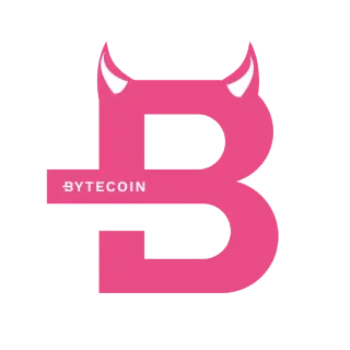 👺 492236c3 BYTECOIN bytecoin, cryptocurrency, digital currency, devil, horns, pink telegram sticker