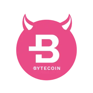👹 57b50b89 BYTECOIN cryptocurrency, bytecoin, digital currency, devil, horns, crypto telegram sticker