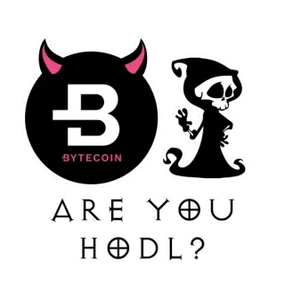 😒 ea20337d ARE YOU HODL? bytecoin, hodl, cryptocurrency, crypto, devil, grim reaper, finance, investment telegram sticker