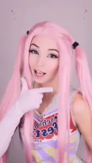👉 14b8d3c9 Belle Delphine cosplay, pink hair, cheerleader, tiktok, internet celebrity telegram sticker