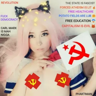 🔧 85dcc593 REVOLUTION
FUCK DEMOCRACY
CARL MARX IS MAH NIGGA
THE STATE IS FASCIST
FORCED ATHEISM IS LIT
FREE HEALTHCARE
POTATO FIELDS ARE LUB
FREE EDUCATION
CAPITALISM IS EVIL politics, communism, socialism, atheism, democracy, offensive, marxism telegram sticker