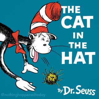 😁 ef6fe3de Cat in the Hat The Cat in the Hat THE CAT IN THE HAT
by Dr. Seuss gatto, cappello, Seuss, bambini, libro, fantasy telegram sticker