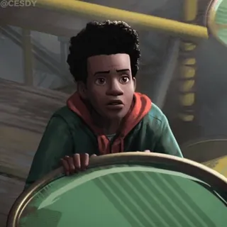 📷 2cc456b2 Miles Morales Spider-Man: Into the Spider-Verse spider-man, miles morales, marvel, spider-verse, phim hoạt hình telegram sticker