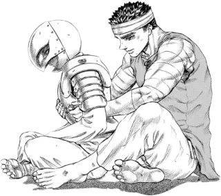 😶 2fb0e6ea Guts Berserk Manga, Anime, Guts, Griffith, Berserk, Armure whatsapp sticker