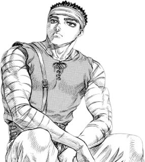 🙂 5aa95b81 Guts Berserk Anime, Manga, Berserk, Guts, Guerrier whatsapp sticker