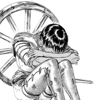 😖 5da00083 Anime, Manga, Armure, Roue, Triste, Pleurs whatsapp sticker