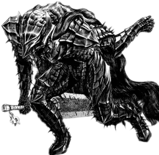 🔥 a0db658e Guts Berserk armure, berserker, épée, manga, anime, Guts whatsapp sticker