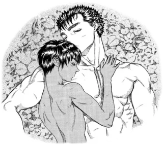 ❤️ fd719531 Guts and Griffith Berserk manga, anime, berserk, guts, griffith, yaoi whatsapp sticker