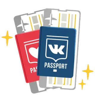 📕 6b1f27cb PASSPORT pasaporte, viaje, documento, aerolínea telegram sticker