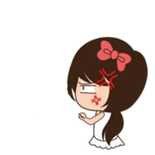 👺 77f739de 怒り, 漫画, 不機嫌, 怒った, イライラ, イライラ, 赤面 telegram sticker