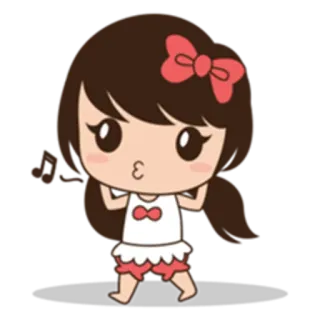 😗 afd729e5 漫画, 女の子, 可愛い, カワイイ, ステッカー, キャラクター telegram sticker