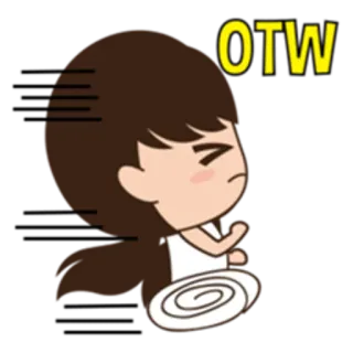 🏃 ee289c51 OTW 向かっています, 移動中, 走る, 急ぐ, 急いでる telegram sticker