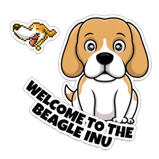 Beagle INU telegram stickers