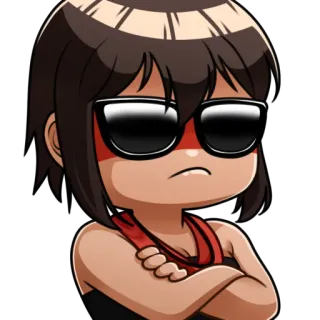 😎 d2488918 Avatar, Dibujo animado, Personaje, Cool, Gafas de sol telegram sticker