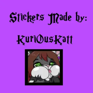 😺 7141ead7 Stickers Made by:
KuriOusKatt 贴纸, 可爱, 卡通, 猫, 毛茸茸 telegram sticker
