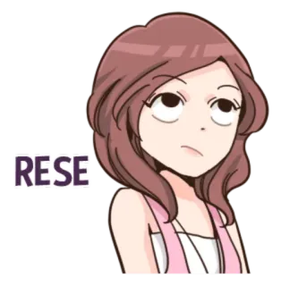 😤 19de4630 RESE 여자, 만화, 불만, 짜증 telegram sticker