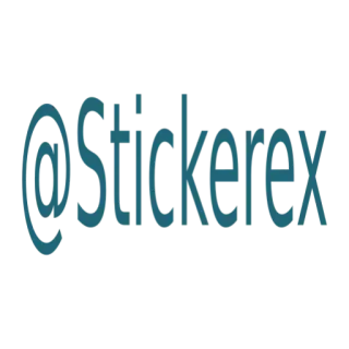 😀 41ef11f9 @Stickerex sticker, sociale media, gebruikersnaam, merk telegram sticker