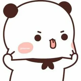 🐻 b6880227 팬더, 귀여운, 만화, 스티커, 동물, 카와이 whatsapp sticker