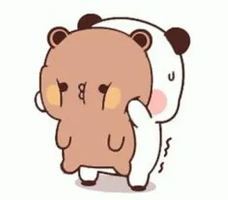 🐻 b85e9c93 만화, 곰, 귀여운, 동물, 포옹, 사랑 whatsapp sticker