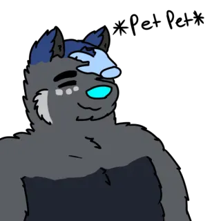 ✋ 147a6310 Фурри, Волк, Персонаж, Животное, Мультфильм telegram sticker