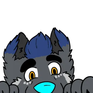 🐺 714ed903 Фурри, Волк, Мультфильм, Персонаж, Антропоморфный, Животное telegram sticker