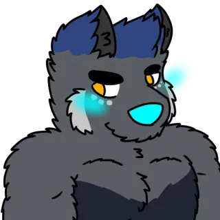 😳 9306bfb8 Фурри, Антропоморфный, Мультик, Животное, Милый, Персонаж telegram sticker