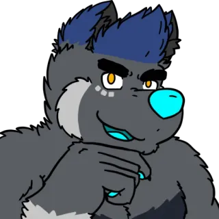 😈 d593ea0b Фурри, Антропоморфный, Животное, Мультфильм telegram sticker