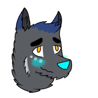 😳 d6c298b6 Волк, Фурри, Антропоморфный, Мультфильм, Животное, Персонаж, Цифровое искусство, Милый telegram sticker