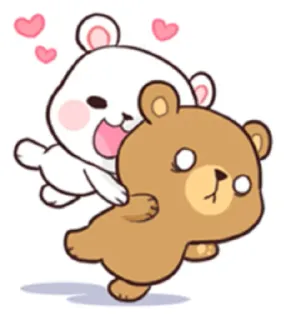🐾 84ca1c6b ursos, fofo, desenho animado, animal, amor, kawaii whatsapp sticker