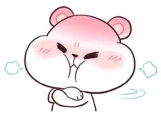 😤 8e9c5ed1 zangado, fofo, hamster, desenho animado, furioso, bravo, irritado whatsapp sticker