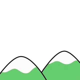 🌞 f3555e0f 山, 雪, 緑, 自然, 風景, 景色 whatsapp sticker