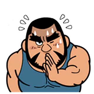 😓 6cc15ba8 Cartoon, Schweiß, Nervös, Besorgt, Mann, Figur, Emotion, Ängstlich telegram sticker