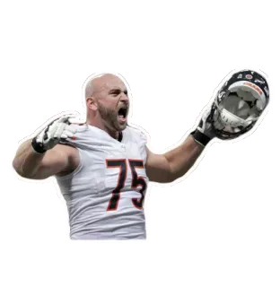 😵 2db143f4 75 football, sports, athlete, player, celebration, helmet telegram sticker