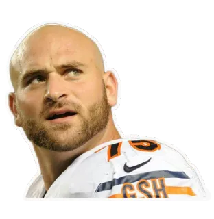 😮 eed9d662 bald, athlete, football player, sports, jersey, man telegram sticker