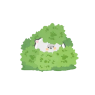 👀 cac64ef0 animal, cão, arbusto, escondido, fofo, animal de estimação whatsapp sticker