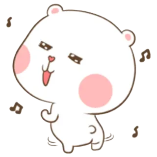 🎉 22488afb beruang, menari, kartun, lucu, animasi, musik telegram sticker