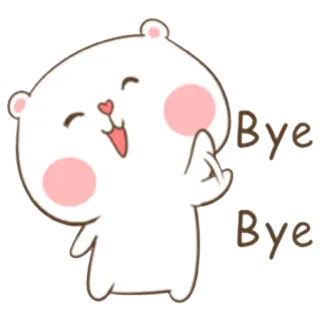 🖐 55180cc4 Bye Bye beruang, dadah, kartun, melambai, imut, selamat tinggal telegram sticker